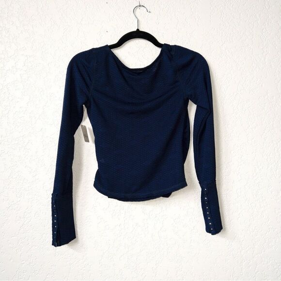 NWT Free People Ink Combo Penny Plunge Neckline Wrap Top Size XS‎ - Picture 7 of 8